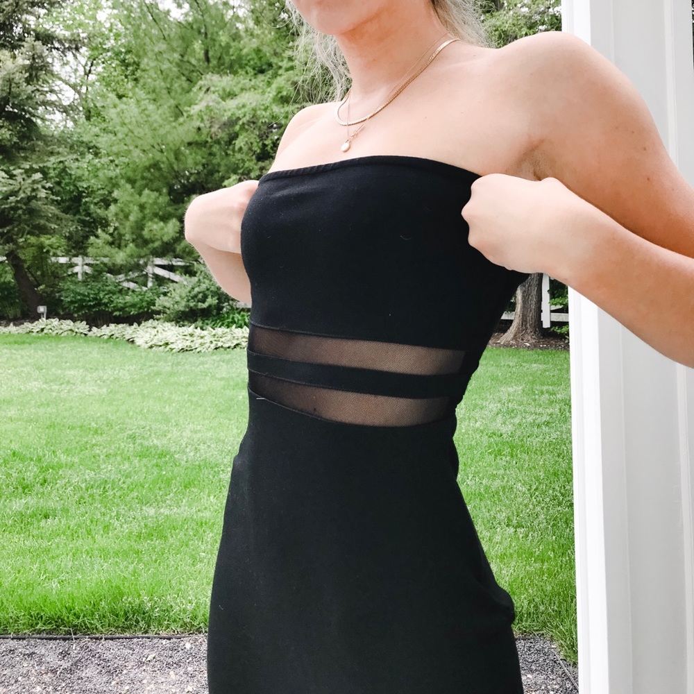 By The Way midi dress with mesh